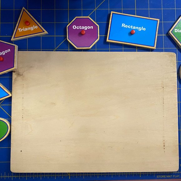Shapes Wood Peg Puzzle - Picture 3 of 3